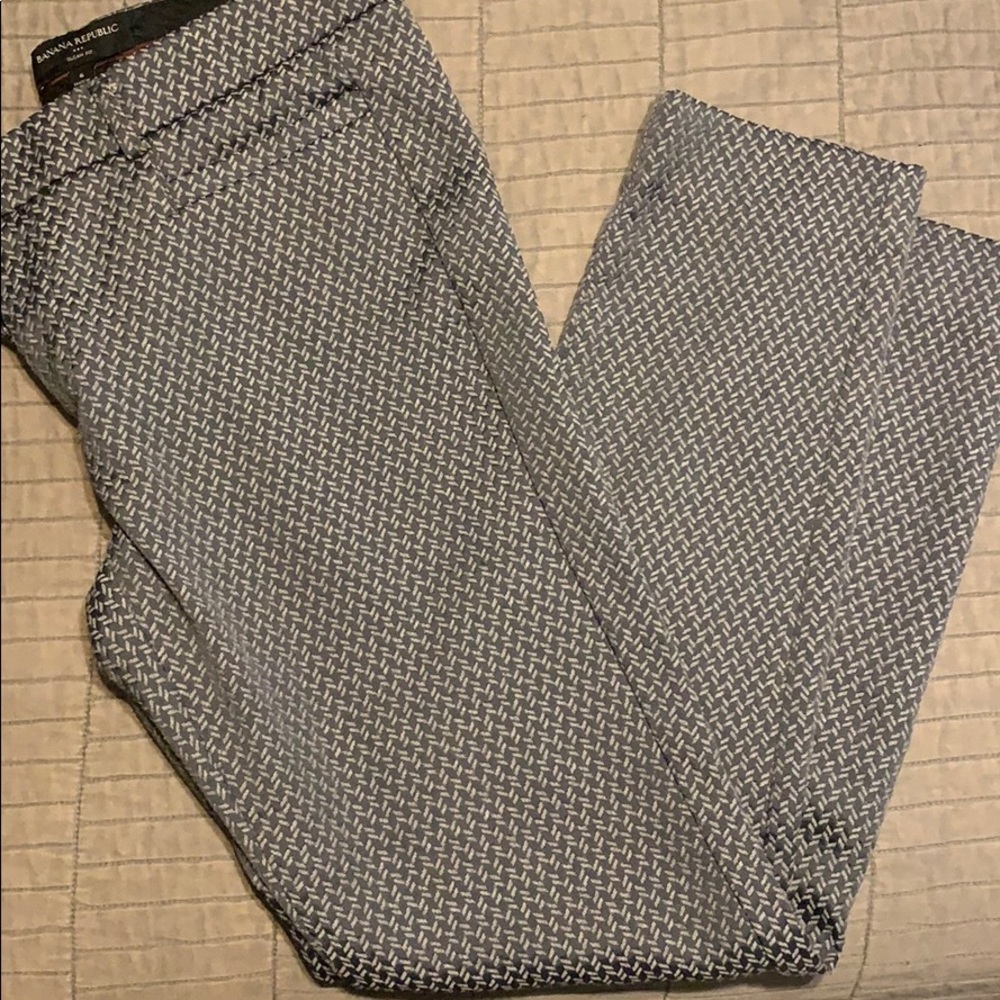 Banana Republic straight-legged, ankle slacks